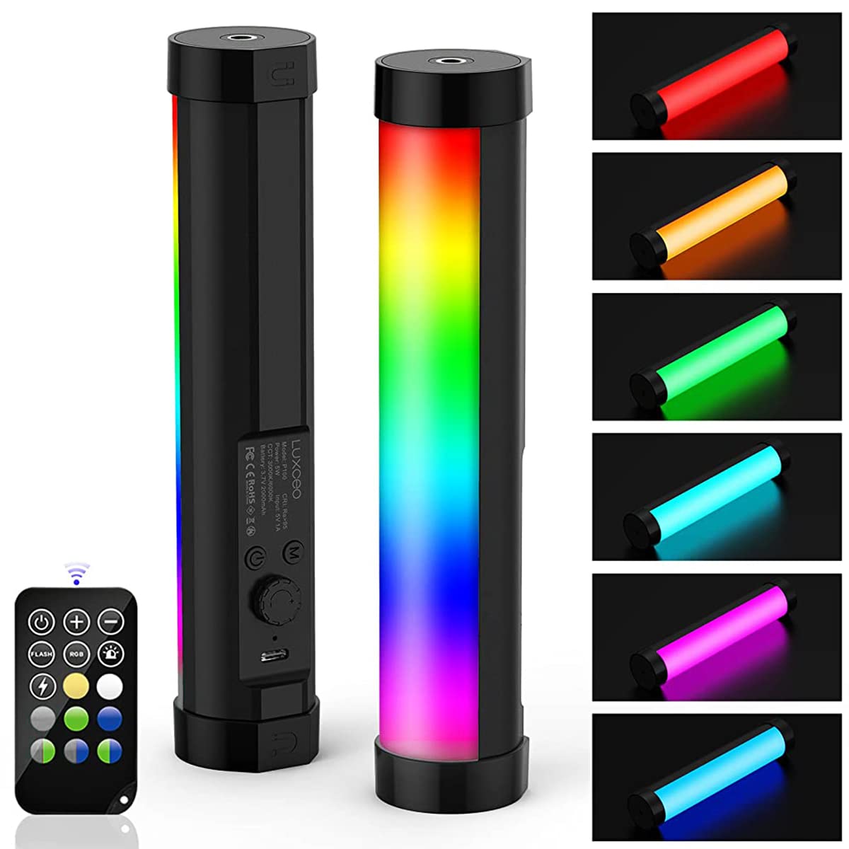 ZORBES RGB LED Light Stick For Photography, Photography Light With RGB CCT Scene Mode, 3000K-6000K Adjustable, 360° Rotation Megnetic Suction Design, 2000mah Battery for YouTube Photoshoot LiveStream ZORBES RGB LED Light Stick For Photography, Photography Light With RGB CCT Scene Mode, 3000K-6000K Adjustable, 360° Rotation Megnetic Suction Design, 2000mah Battery for YouTube Photoshoot LiveStream